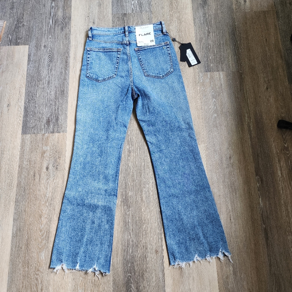 NWT RAG & BONE HIGH-RISE ANKLE FLARE - Picture 9 of 14